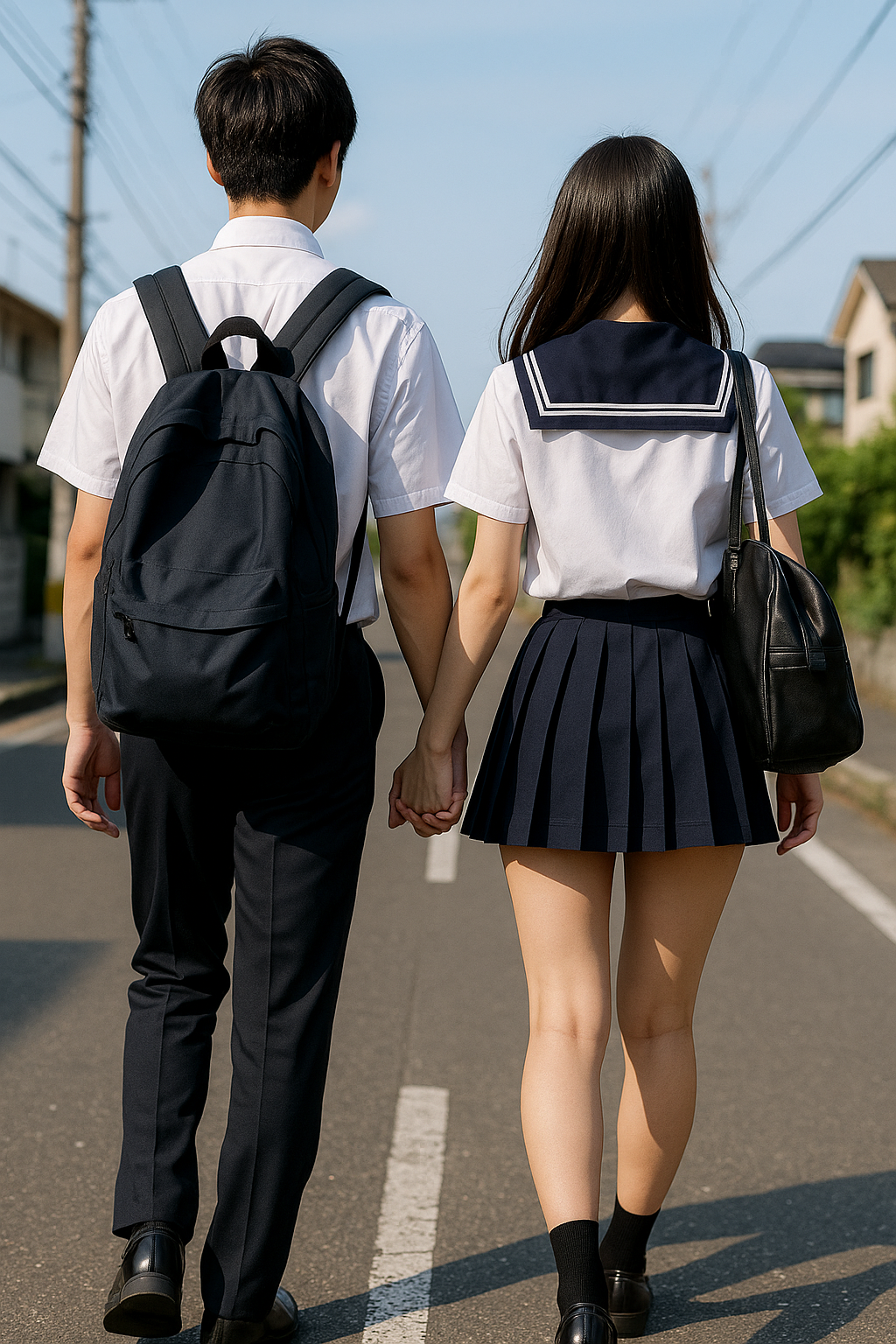 放課後手つなぎカップル